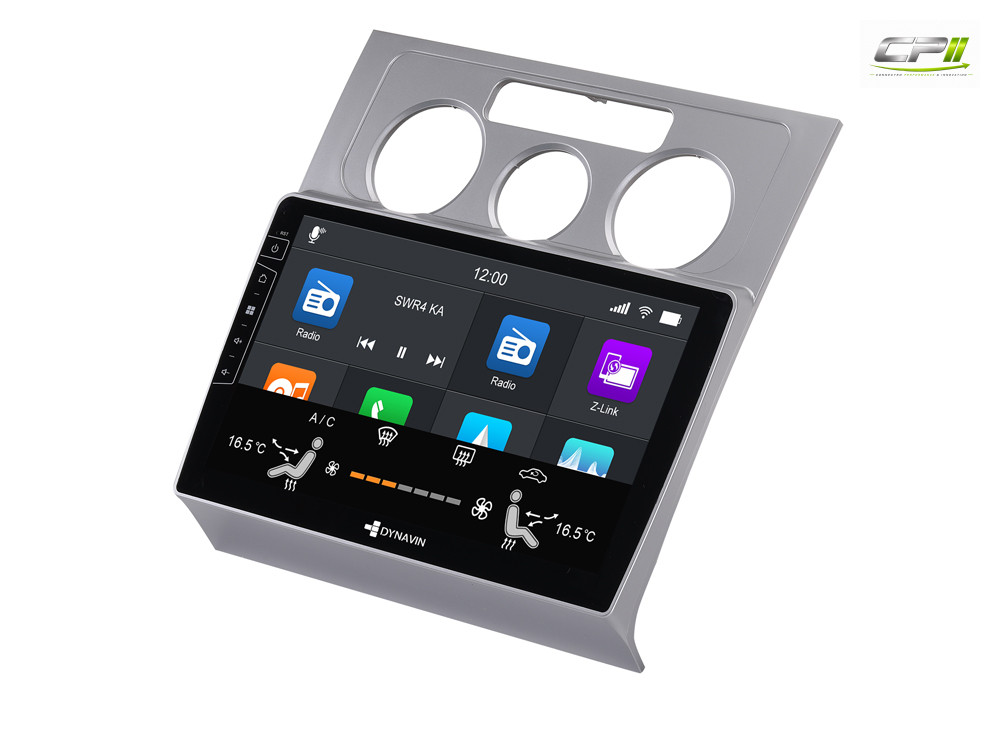 D9-DF16 Premium Android Autoradio für VW Touran mit 4 x 100W Class-D Verstärker, 10,1 Zoll Display (hochauflösend), Inkl. Hea