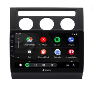 D9-DF17 Premium Android Autoradio für VW Touran mit 4 x 100W Class-D Verstärker, 10,1 Zoll Display (hochauflösend), Inkl. Hea