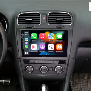 D9-DF31 Premium Android Autoradio für VW Golf 6 mit 4 x 100W Class-D Verstärker, 9 Zoll Display (hochauflösend), Inkl. Head-u