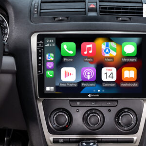 D9-DF63 Premium Android Autoradio für Skoda Octavia II mit 4 x 100W Class-D Verstärker, 10,1 Zoll Display (hochauflösend), In