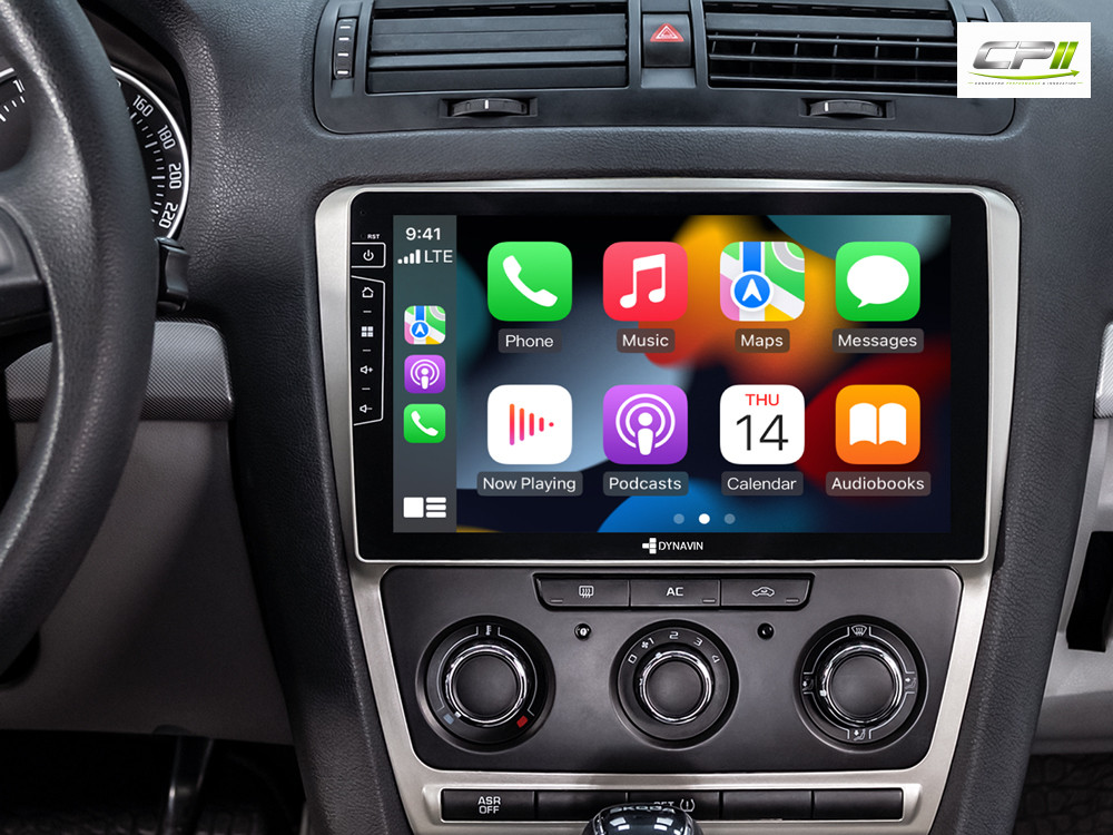 D9-DF63 Premium Android Autoradio für Skoda Octavia II mit 4 x 100W Class-D Verstärker, 10,1 Zoll Display (hochauflösend), In