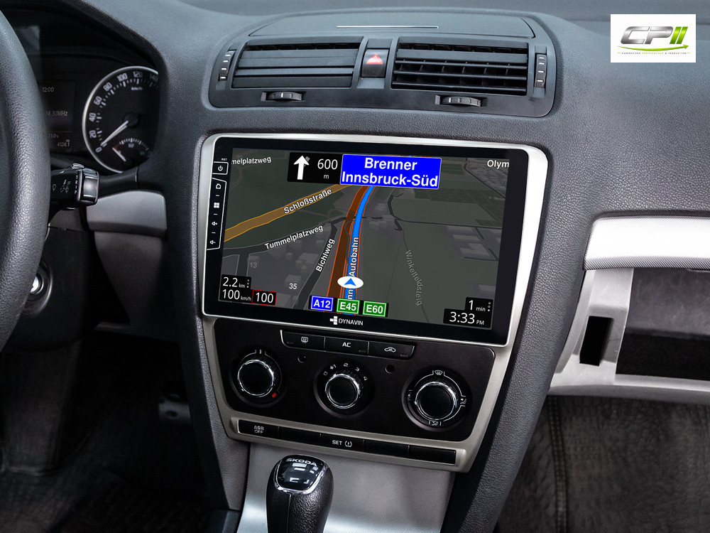 D9-DF63 Premium Android Autoradio für Skoda Octavia II mit 4 x 100W Class-D Verstärker, 10,1 Zoll Display (hochauflösend), In