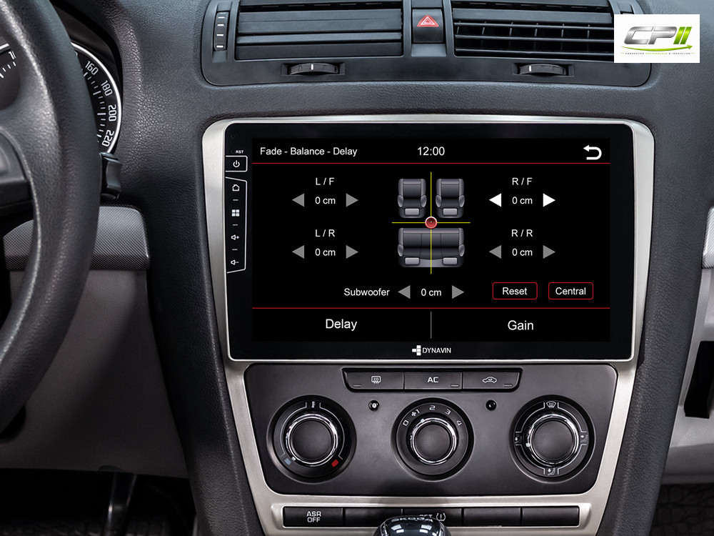 D9-DF63 Premium Android Autoradio für Skoda Octavia II mit 4 x 100W Class-D Verstärker, 10,1 Zoll Display (hochauflösend), In