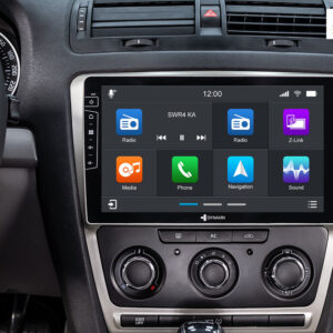 D9-DF63 Premium Android Autoradio für Skoda Octavia II mit 4 x 100W Class-D Verstärker, 10,1 Zoll Display (hochauflösend), In