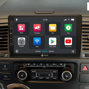 D9-T5 Premium Android Autoradio für VW T5 Multivan mit 4 x 100W Class-D Verstärker, 9 Zoll Display (hochauflösend), Inkl. Hea