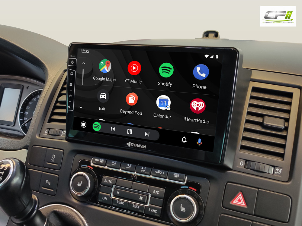 D9-T5 Premium Android Autoradio für VW T5 Multivan mit 4 x 100W Class-D Verstärker, 9 Zoll Display (hochauflösend), Inkl. Hea