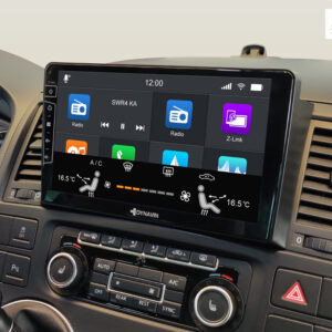 D9-T5 Premium Android Autoradio für VW T5 Multivan mit 4 x 100W Class-D Verstärker, 9 Zoll Display (hochauflösend), Inkl. Hea