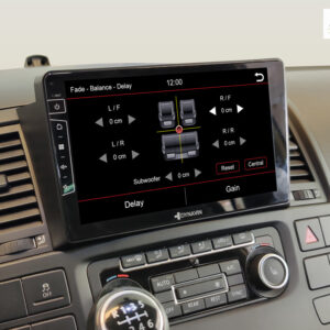 D9-T5 Premium Android Autoradio für VW T5 Multivan mit 4 x 100W Class-D Verstärker, 9 Zoll Display (hochauflösend), Inkl. Hea