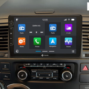 D9-T5 Premium Android Autoradio für VW T5 Multivan mit 4 x 100W Class-D Verstärker, 9 Zoll Display (hochauflösend), Inkl. Hea