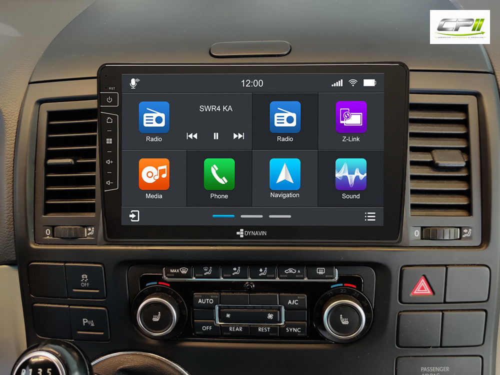 D9-T5 Premium Android Autoradio für VW T5 Multivan mit 4 x 100W Class-D Verstärker, 9 Zoll Display (hochauflösend), Inkl. Hea