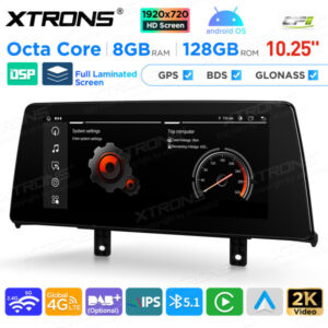QAB12EVB12NER 10,25 Zoll Android Octa Core 8 GB + 128 GB Auto GPS Multimedia Player für BMW 1er F20 / F21 2er F23 Cabrio EVO