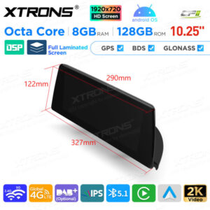 QAB12EVB12NER 10,25 Zoll Android Octa Core 8 GB + 128 GB Auto GPS Multimedia Player für BMW 1er F20 / F21 2er F23 Cabrio EVO
