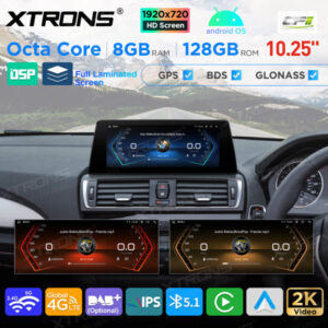 QAB12EVB12NER 10,25 Zoll Android Octa Core 8 GB + 128 GB Auto GPS Multimedia Player für BMW 1er F20 / F21 2er F23 Cabrio EVO
