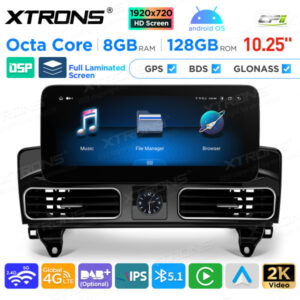 QAM1245M12ML45 10,25 Zoll Android Octa Core 8 GB + 128 GB Auto GPS Multimedia Player für Mercedes-Benz ML-Klasse W166 (2012-2