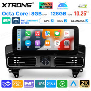 QAM1245M12ML45 10,25 Zoll Android Octa Core 8 GB + 128 GB Auto GPS Multimedia Player für Mercedes-Benz ML-Klasse W166 (2012-2