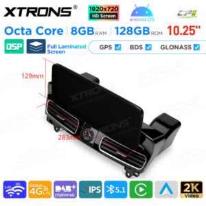 QAM1245M12ML45 10,25 Zoll Android Octa Core 8 GB + 128 GB Auto GPS Multimedia Player für Mercedes-Benz ML-Klasse W166 (2012-2