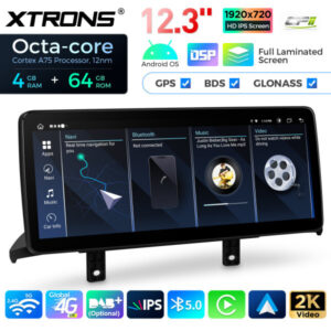 QLB22EVB12NER 12,3 Zoll Octa Core 4 + 64 GB Global 4G LTE Android Autoradio Multimedia-Player mit vollständig laminiertem Bil