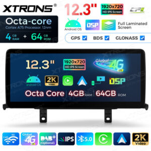 QLB22EVB1NEL 12,3 Zoll Octa Core 4 + 64 GB Global 4G LTE Android Autoradio Multimedia-Player mit vollständig laminiertem Bild