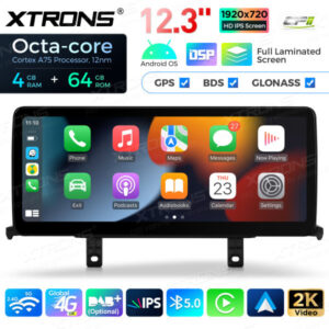 QLB22EVB1NEL 12,3 Zoll Octa Core 4 + 64 GB Global 4G LTE Android Autoradio Multimedia-Player mit vollständig laminiertem Bild