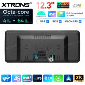 QLB22EVB1NEL 12,3 Zoll Octa Core 4 + 64 GB Global 4G LTE Android Autoradio Multimedia-Player mit vollständig laminiertem Bild