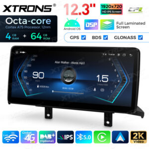 QLB22NB12NER 12,3 Zoll Octa Core 4 + 64 GB Global 4G LTE Android Autoradio Multimedia-Player mit vollständig laminiertem Bild