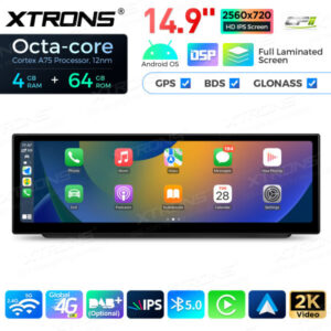 QLB4290UNL 14,9 Zoll Octa Core 4 + 64 GB Global 4G LTE Android Autoradio Multimedia Player mit vollständig laminiertem 2K IPS