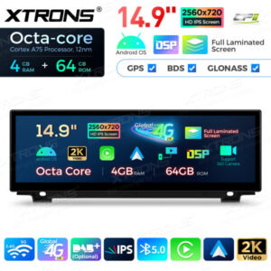 QLB42FVCI 14,9 Zoll Octa Core 4 + 64 GB Global 4G LTE Android Autoradio Multimedia Player mit vollständig laminiertem 2K IPS-