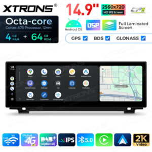 QLB42FVCI 14,9 Zoll Octa Core 4 + 64 GB Global 4G LTE Android Autoradio Multimedia Player mit vollständig laminiertem 2K IPS-