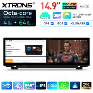 QLB42FVCI 14,9 Zoll Octa Core 4 + 64 GB Global 4G LTE Android Autoradio Multimedia Player mit vollständig laminiertem 2K IPS-