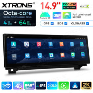 QLB42FVCI 14,9 Zoll Octa Core 4 + 64 GB Global 4G LTE Android Autoradio Multimedia Player mit vollständig laminiertem 2K IPS-