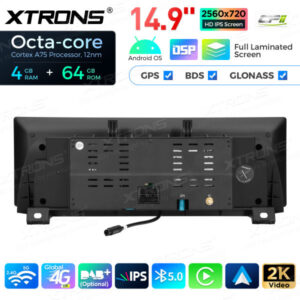 QLB42FVCI 14,9 Zoll Octa Core 4 + 64 GB Global 4G LTE Android Autoradio Multimedia Player mit vollständig laminiertem 2K IPS-