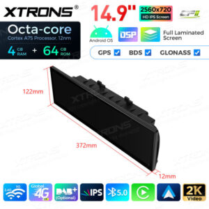 QLB42FVCI 14,9 Zoll Octa Core 4 + 64 GB Global 4G LTE Android Autoradio Multimedia Player mit vollständig laminiertem 2K IPS-