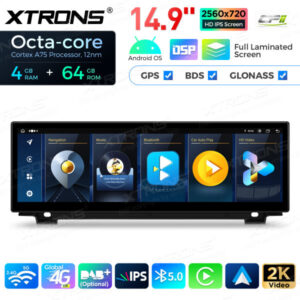 QLB42FVCI 14,9 Zoll Octa Core 4 + 64 GB Global 4G LTE Android Autoradio Multimedia Player mit vollständig laminiertem 2K IPS-