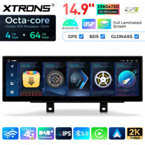 QLB42THNBR 14,9 Zoll Octa Core 4 + 64 GB Global 4G LTE Android Autoradio Multimedia-Player mit vollständig laminiertem 2K IPS