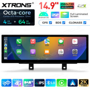 QLB42THNBR 14,9 Zoll Octa Core 4 + 64 GB Global 4G LTE Android Autoradio Multimedia-Player mit vollständig laminiertem 2K IPS