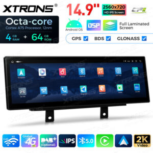 QLB42THNBR 14,9 Zoll Octa Core 4 + 64 GB Global 4G LTE Android Autoradio Multimedia-Player mit vollständig laminiertem 2K IPS