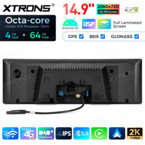 QLB42THNBR 14,9 Zoll Octa Core 4 + 64 GB Global 4G LTE Android Autoradio Multimedia-Player mit vollständig laminiertem 2K IPS