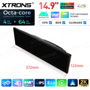 QLB42THNBR 14,9 Zoll Octa Core 4 + 64 GB Global 4G LTE Android Autoradio Multimedia-Player mit vollständig laminiertem 2K IPS