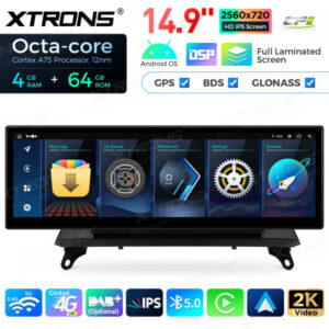 QLB42X5CIL 14,9 Zoll Octa Core 4 + 64 GB Global 4G LTE Android Autoradio Multimedia-Player mit vollständig laminiertem 2K IPS