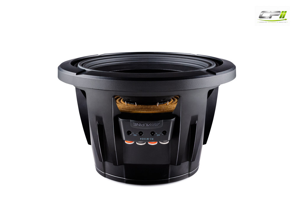 Alpine R2-W10D4 25 cm (10-Zoll) R-Series Subwoofer mit 4 Ohm Doppel-Schwingspule – R2-W10D4-03 CPII