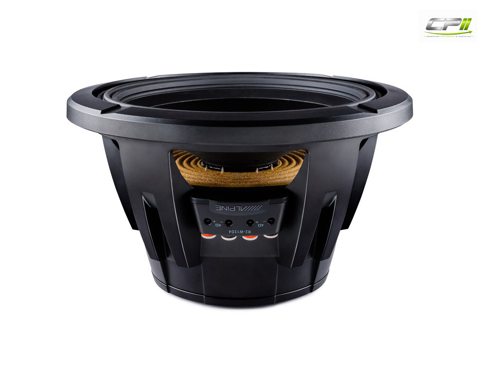 Alpine R2-W12D4 30 cm (12-Zoll) R-Series Subwoofer mit 4 Ohm Doppel-Schwingspule – R2-W12D4-03 CPII