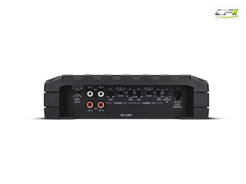 Alpine S2-A36F S-Series 4-Kanal Digital-Verstärker - RMS Leistung 4x 90W @ 2 Ohm – S2-A36F-02 CPII