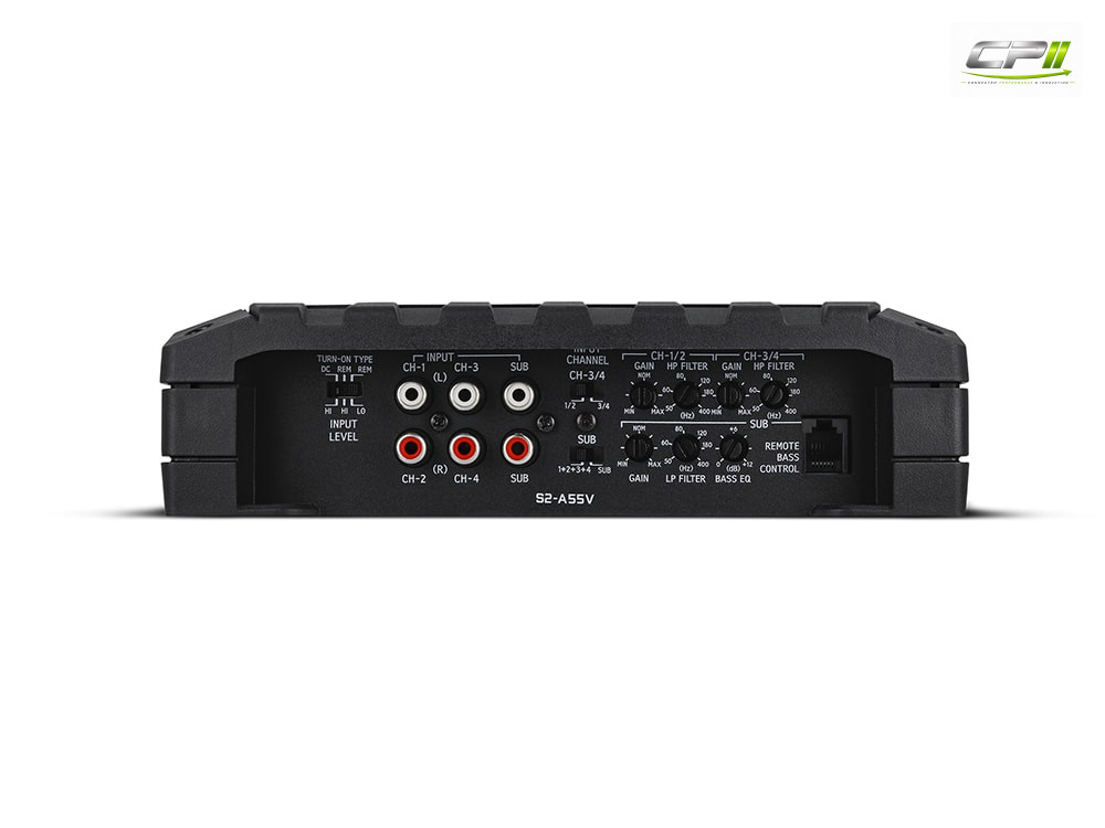Alpine S2-A55V S-Series 5-Kanal Digital-Verstärker- RMS Power Ratings 4x 60W + 1x 300 W @ 2 Ohm – S2-A55V-03 CPII