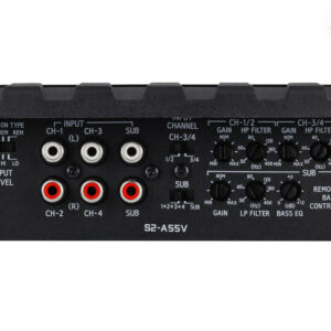 Alpine S2-A55V S-Series 5-Kanal Digital-Verstärker- RMS Power Ratings 4x 60W + 1x 300 W @ 2 Ohm – S2-A55V-04 CPII