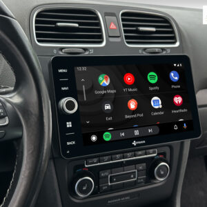 D9-V9W Premium Android Autoradio für VW Golf 6, Golf 5 Plus, Tiguan mit 4 x 100W Class-D Verstärker, 9 Zoll Display (hochaufl