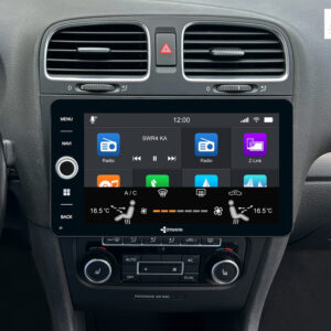 D9-V9W Premium Android Autoradio für VW Golf 6, Golf 5 Plus, Tiguan mit 4 x 100W Class-D Verstärker, 9 Zoll Display (hochaufl