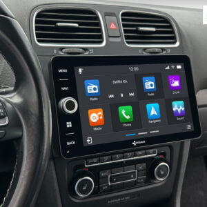 D9-V9W Premium Android Autoradio für VW Golf 6, Golf 5 Plus, Tiguan mit 4 x 100W Class-D Verstärker, 9 Zoll Display (hochaufl