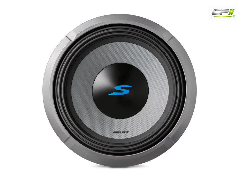 Alpine S2-W12D4 S-Series 30 cm (12-Zoll) Subwoofer mit 4 Ohm Doppelschwingspule – S2-W12D4-03 CPII