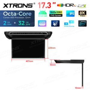 CM171AM 17,3-Zoll-Elektromotor-Octa-Core-Android-Auto-TV-Flip-Down-Monitor mit FHD-Bildschirm – CM171AM-06 CPII