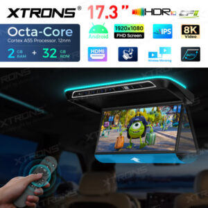 CM171AM 17,3-Zoll-Elektromotor-Octa-Core-Android-Auto-TV-Flip-Down-Monitor mit FHD-Bildschirm – CM171AM-10 CPII
